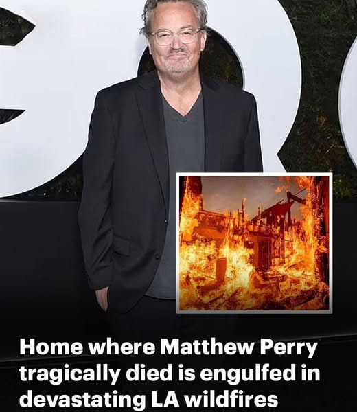 Pacific Palisades home where Matthew Perry died is engulfed in LA fire… months after it sold for $8.5M