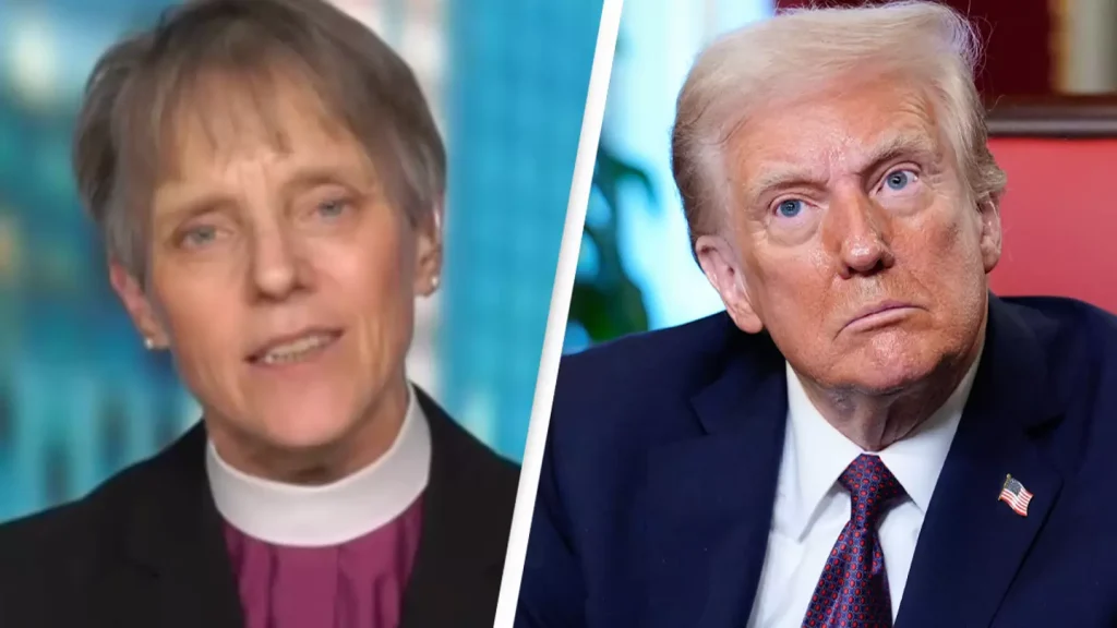 Bishop responds to Trump’s 5-word comment after she asked him to ‘have mercy’ on LGBTQ+ people and migrants