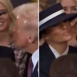 Donald Trump’s attempt to kiss wife Melania during inauguration has people very confused