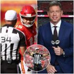 BREAKING: NFL on FOX sports radio host Troy Aikman is happy to hear that three referees who worked the game between the Buffalo Bills and Kansas City Chiefs have been suspended and are under investigation after the referee overlooked multiple errors and may be involved in a bribery ring that affects the NFL