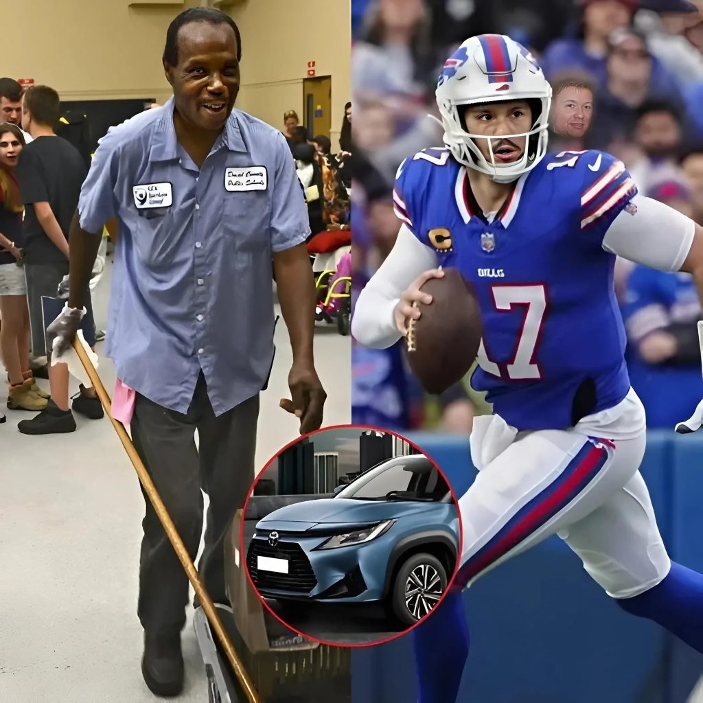 BREAKING: Josh Allen Returns to His Old School to Surprise His High School Janitor with an SUV, What Happens Next Will Make You Cry