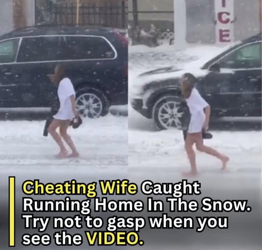 WATCH: Cheating Wife Caught Running Home In The Snow. Try not to gasp when you see the VIDEO